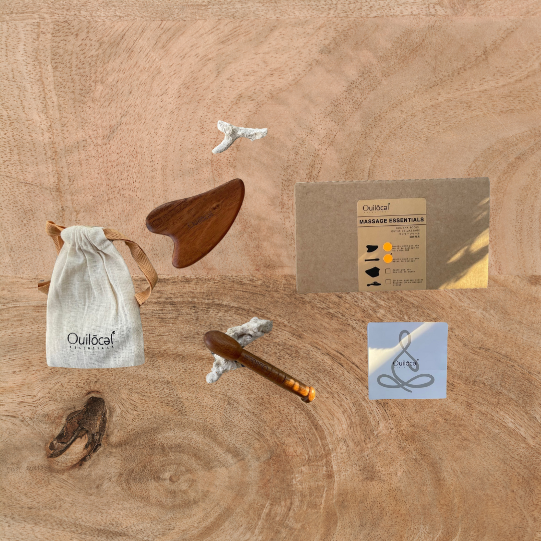 Acacia Wood Gua Sha Set
