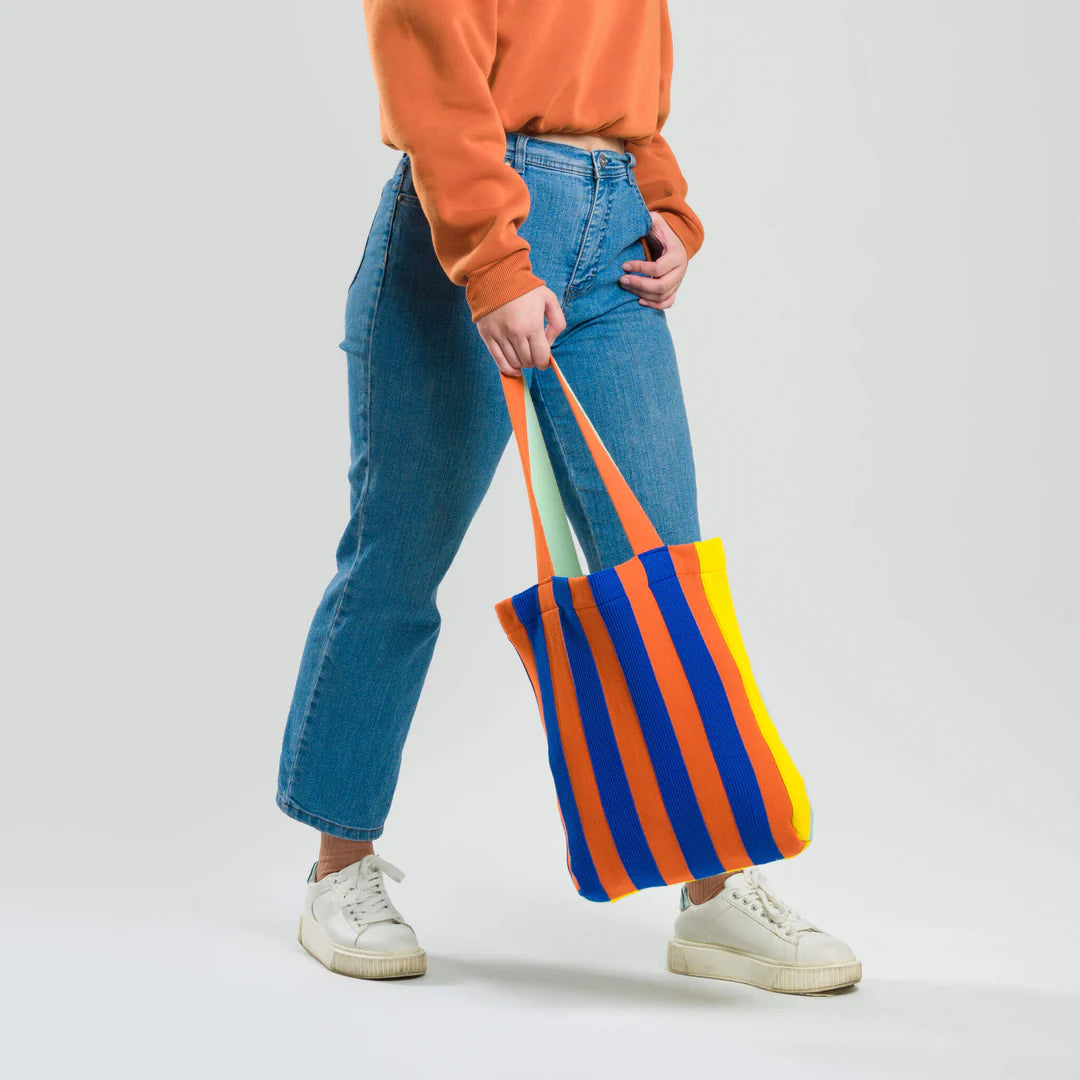 Super Stripe Knit Tote