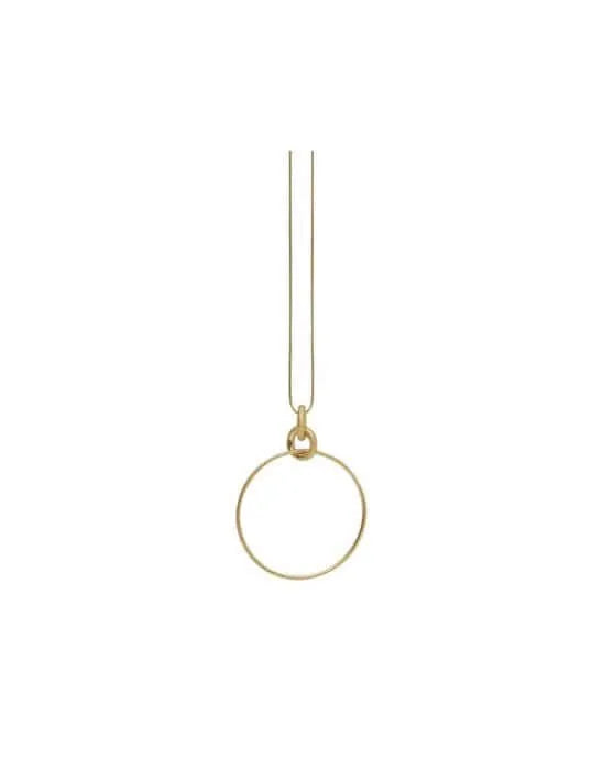 Tula Adjustable Chunky Ring Necklace Gold Plating