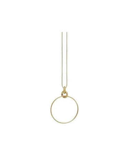 Tula Adjustable Chunky Ring Necklace Gold Plating