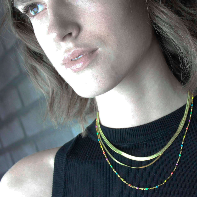 Joy Waterproof Chain Necklace Silver