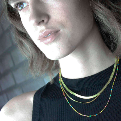 Joy Waterproof Chain Necklace Silver